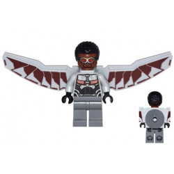 Falcon - Light Bluish Gray and Dark Red Wings – СУПЕР ГЕРОИ