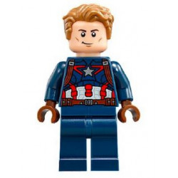 Captain America - Dark Blue Suit, Reddish Brown Hands, Hair, Dark Brown Eyebrows – СУПЕР ГЕРОИ
