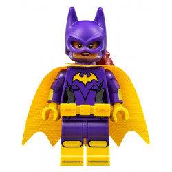 Batgirl (Medium Nougat) - Minifigure, Yellow Cape, Open Mouth Smile / Concerned – СУПЕР ГЕРОИ