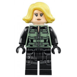 Black Widow - Black Jumpsuit, Bright Light Yellow Short Hair, Printed Legs – СУПЕР ГЕРОИ