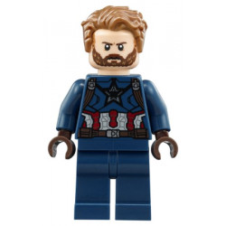 Captain America - Dark Blue Suit, Dark Brown Hands, Hair – СУПЕР ГЕРОИ