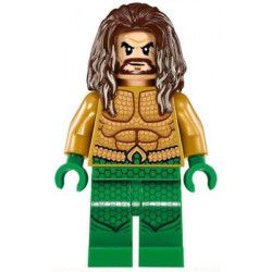 Aquaman - Dark Brown Long Hair, Green Legs – СУПЕР ГЕРОИ