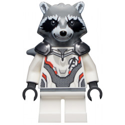 Rocket Raccoon - White Jumpsuit, Dark Bluish Gray Head – СУПЕР ГЕРОИ