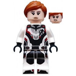 Black Widow - White Jumpsuit, Dark Orange Ponytail – СУПЕР ГЕРОИ