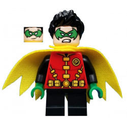 Robin - Green Mask and Hands, Black Short Legs, Yellow Scalloped Cape – СУПЕР ГЕРОИ