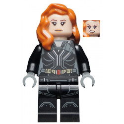 Black Widow - Black Jumpsuit, Dark Orange Mid-Length Hair, Printed Legs, Dark Bluish Gray Hands – СУПЕР ГЕРОИ