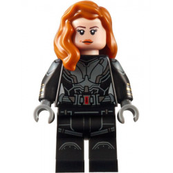 Black Widow - Black Jumpsuit, Dark Orange Mid-Length Hair, Printed Legs, Printed Arms – СУПЕР ГЕРОИ