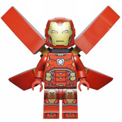 Iron Man - Silver Hexagon on Chest, Wings without Stickers – СУПЕР ГЕРОИ