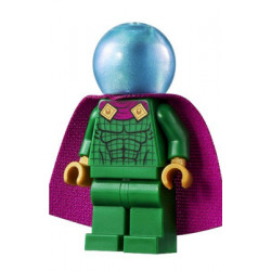 Mysterio - Light Bluish Gray Head, Satin Trans-Light Blue Helmet, Double Hole Cape – СУПЕР ГЕРОИ