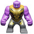 Thanos - Large Figure, Medium Lavender Arms Plain, Dark Bluish Gray Outfit with Gold Armor, Smile – СУПЕР ГЕРОИ