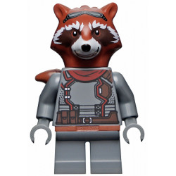 Rocket Raccoon - Dark Bluish Gray Outfit, Reddish Brown Head – СУПЕР ГЕРОИ