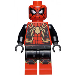 Spider-Man - Black and Red Suit, Large Gold Spider, Gold Knee Trim (Integrated Suit) – СУПЕР ГЕРОИ