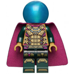Mysterio - Magenta Trim, Dark Azure Head, Satin Trans-Light Blue Helmet, Single Hole Cape – СУПЕР ГЕРОИ