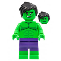 Hulk - Minifigure, Dark Purple Pants, Short Tousled Hair – СУПЕР ГЕРОИ