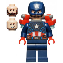 Captain America - Dark Blue Suit, Red Hands, Helmet, Jet Pack – СУПЕР ГЕРОИ