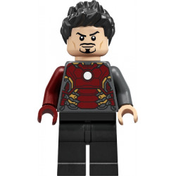 Tony Stark - Dark Bluish Gray Iron Man Suit with Dark Red Right Arm – СУПЕР ГЕРОИ