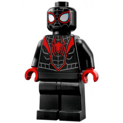 Spider-Man (Miles Morales) - Dark Bluish Gray Webbing on Head, Red Hands – СУПЕР ГЕРОИ