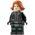 Black Widow - Black Jumpsuit, Dark Orange Short Hair, Printed Legs, Metallic Light Blue Trim – СУПЕР ГЕРОИ