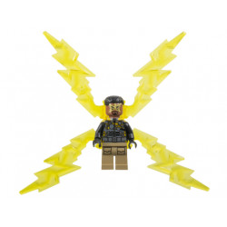 Electro - Black and Dark Tan Outfit, Medium Brown Head, Electricity Wings – СУПЕР ГЕРОИ