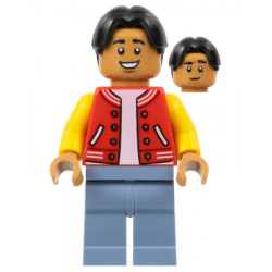 Ned Leeds - Red and Yellow Letter Jacket, Sand Blue Legs – СУПЕР ГЕРОИ