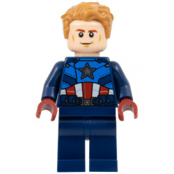 Captain America - Dark Blue Suit, Dark Red Hands, Hair – СУПЕР ГЕРОИ