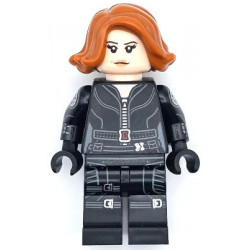 Black Widow - Black Jumpsuit, Dark Orange Short Hair, Printed Legs, Printed Arms – СУПЕР ГЕРОИ