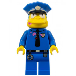 Chief Wiggum with Dark Pink Frosting Splotches on Face and Shirt – СИМПСЪНС