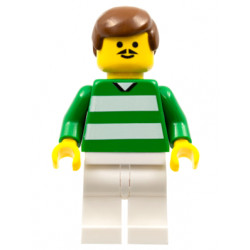 Soccer Player - Green and White Team with Number 4 on Back – СПОРТ