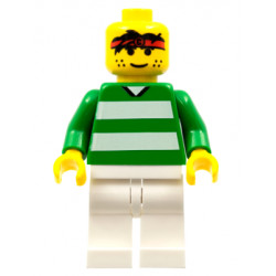 Soccer Player - Green and White Team with Number 3 on Back – СПОРТ
