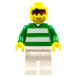 Soccer Player - Green and White Team with Number 3 on Back – СПОРТ
