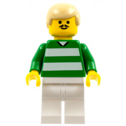 Soccer Player - Green and White Team with Number 9 on Back – СПОРТ