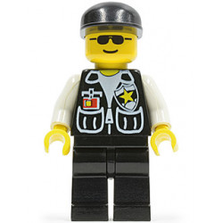 Police - Sheriff Star and 2 Pockets, Black Legs, White Arms, Black Cap, Black Sunglasses – ГРАДСКИ