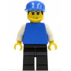 Plain Blue Torso with White Arms, Black Legs, Blue Cap (Soccer Goalie) – СПОРТ