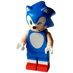 Sonic the Hedgehog - Light Nougat Face and Arms, Winking, Open Mouth Smile to Left – ТАРАЛЕЖЪТ СОНИК