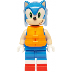 Sonic the Hedgehog - Light Nougat Face and Arms, Grin to Left, Orange Life Jacket – ТАРАЛЕЖЪТ СОНИК