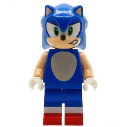 Sonic the Hedgehog - Light Nougat Face and Arms, Open Mouth Smirk to Left – ТАРАЛЕЖЪТ СОНИК