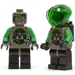Insectoids Zotaxian Alien - Male, Gray and Green with Green Circuits and Silver Panels (Techno Leon) – КОСМОС