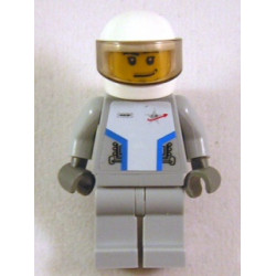 Star Justice Astronaut 1 - with Torso Sticker (Silver Badge), Smirk and Stubble Beard – КОСМОС
