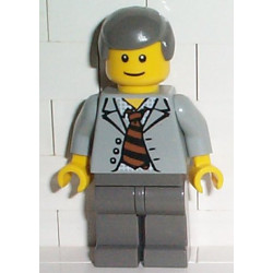 Scientist With Open Jacket, Black and Brown Stripe Tie and Plaid Shirt – СПАЙДЪРМЕН
