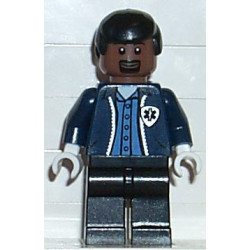 Ambulance Driver, Dark Blue Torso with EMT Star of Life Logo, Black Legs, Black Male Hair – СПАЙДЪРМЕН