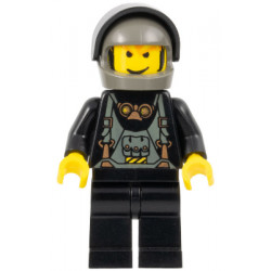 Boat Driver, Black with Dark Gray Helmet, Black Visor – СТУДИО