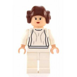 Princess Leia - Light Nougat, White Dress, Small Eyes, Smooth Hair – СТАР УОРС