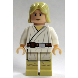 Luke Skywalker - Light Nougat, Long Hair, White Tunic, Tan Legs – СТАР УОРС