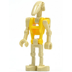 Battle Droid Commander with Straight Arm and Yellow Torso – СТАР УОРС