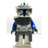 Clone Trooper Captain Rex, 501st Legion (Phase 1) - Dark Bluish Gray Visor, Pauldron, and Kama, Large Eyes – СТАР УОРС