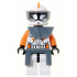 Clone Trooper Commander Cody, 212th Attack Battalion (Phase 1) - Dark Bluish Gray Visor, Pauldron, and Kama, Large Eyes – СТАР УОРС
