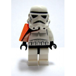 Sandtrooper - Orange Pauldron (Solid), No Survival Backpack, No Dirt Stains, Helmet with Dotted Mouth Pattern and Solid Black Head – СТАР УОРС