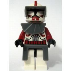 Clone Trooper Commander Fox, Coruscant Guard (Phase 1) - Dark Bluish Gray Visor, Pauldron, and Kama, Large Eyes (Undetermined Type) – СТАР УОРС