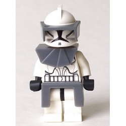 Clone Trooper (Phase 1) - Dark Bluish Gray Visor, Pauldron, and Kama, Large Eyes – СТАР УОРС