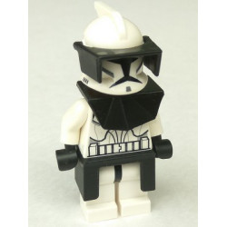 Clone Trooper (Phase 1) - Black Visor, Pauldron, and Kama, Large Eyes – СТАР УОРС